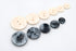 20PCS Resin Round Buttons Craft Sewing Snaps 2 Holes Handmade DIY Accessories (Beige, 15mm)...