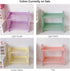 Desktop Rack Cosmetic Stationery Storage Holder, 2-Tier Multifunctional Plastic Shelf Makeup Organizer for Skincare Office Kitchen Bedroom Bathroo...