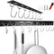 2PCS Utensil Racks with 8 Hooks 17 Inch Kitchen Utensil Holders Hanging Utensil Rack Multifunctional (17 inch)...