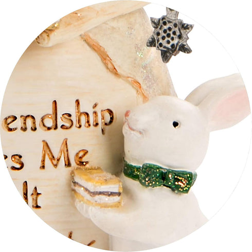 Pavilion Gift Company Our Friendship Makes Me Melt - 5 Inch Collectible Snowman and Bunny Figurine...