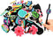 50PCS Summer Different Pencil Topper Decoations Cute PVC Pencil Toppes Lovely Black Clip Pencil Decoration Accessories for Pupil/Junior Students G...