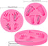 Whaline Silicone 3D Baby Feet Hands Mold Pink Chocolate Fondant Mould Baby Shower Candy Cake Topper Decoration DIY Baking Pudding Sugar Mould for ...