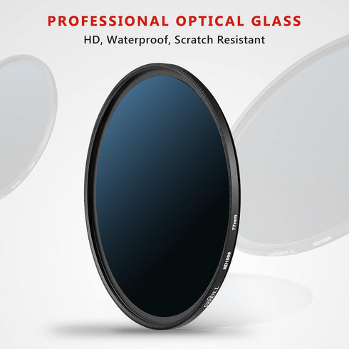 72mm ND1000 Filter, Slim 10-Stop Fixed Neutral Density ND Filter 72mm for Camera Lens...