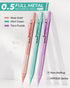 Nicpro 0.5mm Mechanical Pencils Set with Case, 3PCS Metal Mechanical Pencil, Pastel Aesthetic Drafting Pencils With 480PCS HB 2B Lead Refills, 3 E...