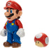 Super Mario Nintendo 4-Inch Mario Poseable Figure with Power up Mushroom Accessory. Ages 3+ (Officially licensed)...