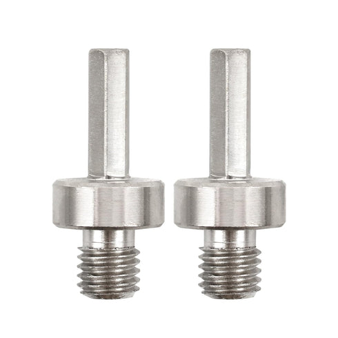 Core Drill Bit Adapter - 2pcs 5/8''-11 Thread to 3/8'' (10mm) Hex Shank Diamond Hole Saw Adapter for Electric Hand Drill...