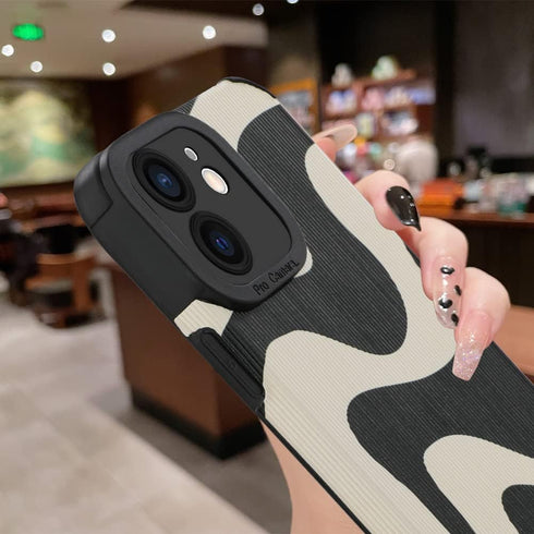 MZELQ for iPhone 11 Case, Cute Pattern Wave iPhone 11 Case, Screen Protector Camera Protection Lens Shockproof Phone Case for Girls Women......