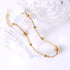 Flower Anklets for Women, Titanium Steel Daisy Pearl Anklet Exquisite Simple Ankle Bracelets Adjustable Foot Jewelry for Summer Foot Chain Ankle J...