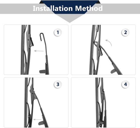 X AUTOHAUX Rear Windshield Wiper Blade Arm Set for BMW X5 E53 1999-2006 - 450mm 18inch...