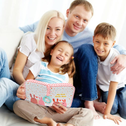 Baby's My First Family Album,baby photo album 4×6 Soft Cloth Photo Book,Baby Cloth Album with Photo Pockets, for Newborn Toddler & Kids...