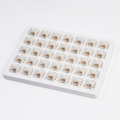 GATERON G Silver Pro Keyboard Switches, RGB LED Linear Pre Lubed 45gf Compatible for Gaming MX Mechanical Keyboard 3 Pin Key Switches(Silver, 35PC...