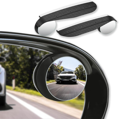Blind Spot Mirrors, Side Rear View Mirror Rain Visor Guard, Reversing Auxiliary Round Convex Blind Area Mirror, Wide Angle Adjustable for Car SUV ...