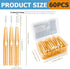 60PCS Soft Toothpick Refill Interdental Brush Push-Pull Type Tooth Cleaning Tool Tooth Flossing Head Oral Dental Hygiene Brush for Braces...