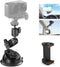 Neewer Suction Cup Mount for iPhone GoPro Action Camera with Magic Arm & 360° Pan 90° Tilt Ball Head, Quick Buckle Lock Outside Windshield Car Mou...