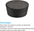 MECCANIXITY Rubber Tapered Plug 48mm to 56mm Solid Test Tubes Bungs Stopper Black for Lab Home 5 Pieces...