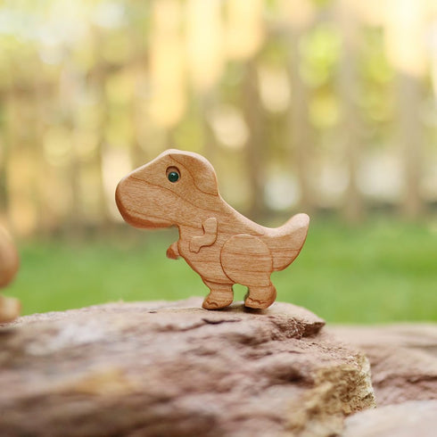 2 Pack Wooden Cabinet Knobs Cute Wood Dinosaur Drawer Dresser Knobs Wardrobe Cupboard Door Knobs Pulls Handles for Home Furniture with 3 Kinds of ...