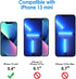 JETech Screen Protector Compatible with iPhone 13 mini 5.4-Inch, Tempered Glass Film, 3-Pack...