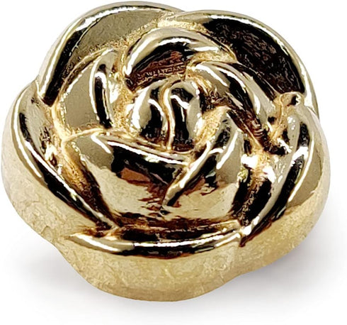 Golden Electroplated Metal Rose Shank Sewing Buttons 20 Pcs - 18mm, 23/32"...