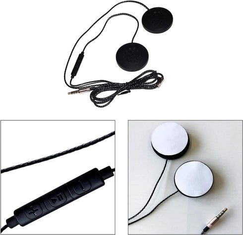Flylin Motorcycle Helmet Headset, Universal Racing Helmet Speakers for Motorcycle Motorcycle Headphones Wired Helmet Sports Headset Helmet Earphon...