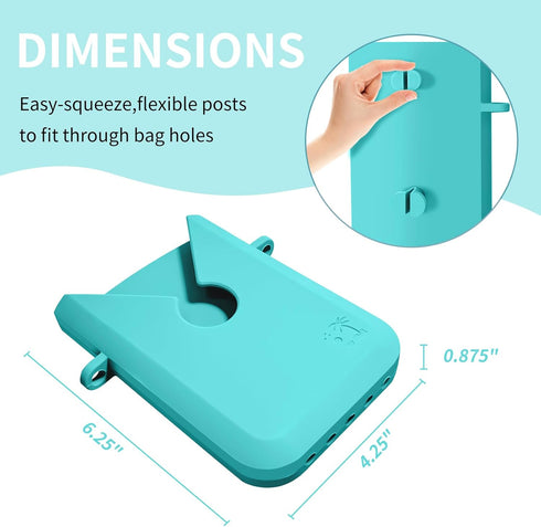 Beach Phone Holder, Silicone Phone Case Holder Charm Accessory for Bogg Bag - Pink, Universal, Waterproof, Keychain Carabiner Included, Compatible...