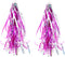 Children Kids Bike Scooter Streamers Handlebar Colourful Streamer Pom Pom Tassels Bicycle Grips Ribbon Sparkle Tassel Baby Carrier Accessories...