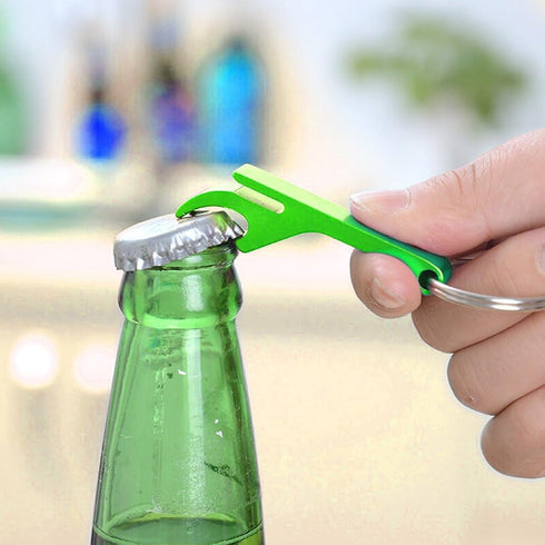 16 pcs 8 Colored Metal Bottle Opener, Split Key Ring Chain Keychain Bulk Aluminum Pocket Claw Bar Soda Beverage Beer Bottle Opener...