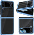 MATEPROX Compatible with Samsung Galaxy Z Flip 3 Case, Slim Thin Lightweight Protective Phone Case with Clear Back with Electroplated Frame for Sa...