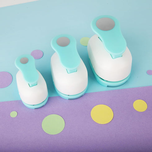 LOVEINUSA 3PCS Paper Hole Punches, Lever Punch Hole Punch Shapes Craft Paper Punch Set for Scrapbooking Festival Paper Greeting Card DIY Albums Ph...