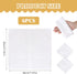 6 Pcs White Cotton Handkerchiefs, 11" White Pocket Square for Men Women with Crescent Edge, Machine Wash Elegant Soft Handkerchief for Groomswomen...