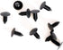 50 pcs Large Plastic Multi-Gauge Rivet 1/4" Hole Patio Strapping Fasteners Webbing Lawn Chair Lounge (Black)...