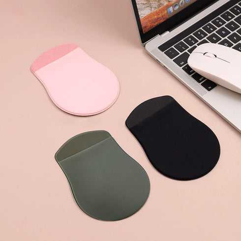 Pink Universal Stick-On Mouse Pouch Mouse Holder for Mouse Sleeve for Laptop Reusable Adhesive Storage Cover Office Worker Mouse Storage Bag, Mous...