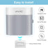 Boperzi Toothbrush Holder Wall Mounted Toothpaste Dispenser Gray Dustproof Cover for Shower Bathroom Set with 2 Toothpaste Squeezers (Not Electric...