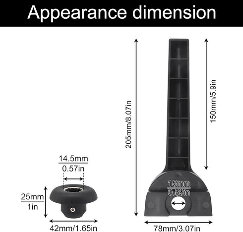 Blender Wrench with Drive Socket Removal Tool Kit Replacement Part Compatible with Vitamix 5200 5000 Series Blender 64oz 32oz Mixer Containers Rep...