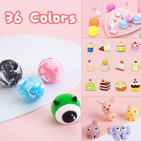 36 Colors Air Dry Clay,Magic Modeling Clay with Tools,Ultra Light DIY Modeling Clay for Kids,Children,DIY Crafts,Creative Art Crafts...