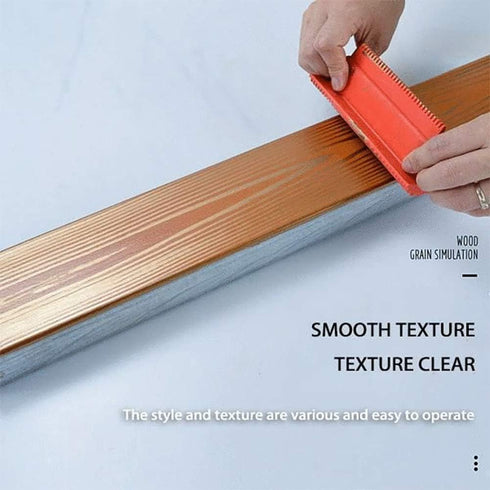4 Pieces Wood Graining Tool,Wood Grain Tool, Rubber Wood Pattern Graining Knurling Tool On All Surfaces...