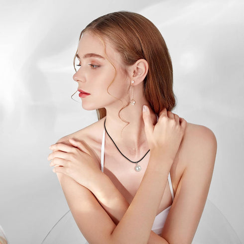 Selizo 50Pcs Satin Silk Necklace Cord with Lobster Clasp and Extension Chain for Necklaces Making and Beading (18 Inches, Black)...