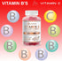 O NUTRITIONS Vitamin B Complex Vegan Gummies with Vitamin B12, B7 as Biotin, B6, B3 as Niacin, B5, B6, B8, B9 as Folate for Stress, Energy and Hea...