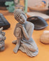 Fish Tank Decorations Set, Aquarium Buddha Statue Decorations and Aquarium Artificial Plastic Plants Set, Betta Fish Tank Accessories Aquarium Pla...