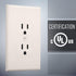 TayMac 2520LA MASQUE Light Almond 1-Gang Duplex Jumbo Electrical Outlet Cover Wall Plate 1-Pack, Replaces Old Wall Plate for Electric Outlet, Home...