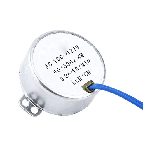 AUNMAS Electric Synchron Motor AC, Electric Fireplace Motor Replacement ty 50b Motor 100 127V 50/60Hz CCW/CW Synchronous Motor Geared Motor for El...