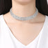 Kucheed Rhinestone Choker Necklaces,4 Row Silver Diamond Necklace,Sparkly Crystal Tennis Necklace Chain Jewerly,Fashion Bridesmaid Bridal Wedding ...
