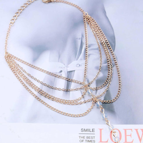 Gold Chain Ankle Bracelet Dainty Cuban Link Chain Multilayer Anklet Crystal Beads Foot Jewelry for Women Teen Girls...