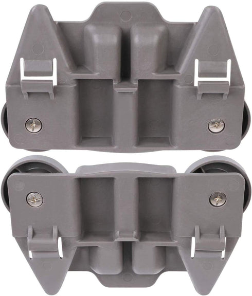 Odowalker Pack of 4 Dishwasher Premium Wheels Lower Rack for Kenmore Elite Dishwasher Parts W10195417 Kitchen Aid Dishwasher