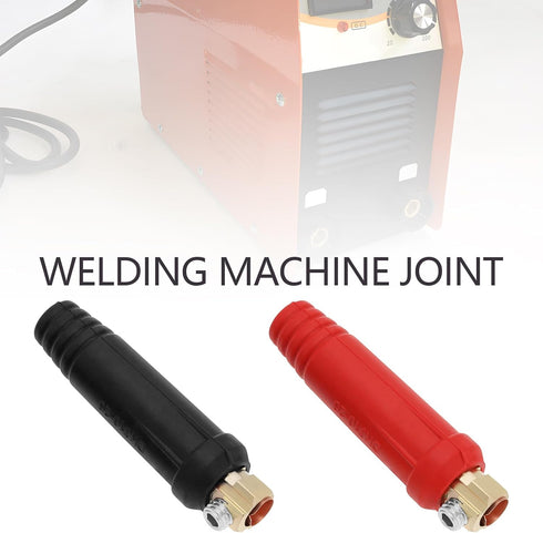 4Pcs DKJ10-25 TIG Welding Cable Panel Connector Plug Connector Socket Set 200Amp Dinse Quick Fitting for TIG Welding and Plasma Cutter Machine Red...