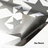 Star Wall Decals (189 Count) Silver Star Nursery Removable Peel and Stick Wall Decals, Vintage Silver...