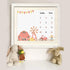 Farm Theme Baby Monthly Milestone Blanket, 48x40in Soft Flannel, Tractor and Barn Backgrounds, Newborn Mom Gifts, Baby Shower Age Growth Tracker w...