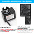 DaToo Aquarium Hang On Filter Small Fish Tank Hanging Filter Power Waterfall Filtration System...