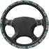 Hippie Flower Daisy Steering Wheel Cover for Women Men Anti-Slip Breathable and Sweat Absorption Universal 15 Inch Cute Steering Wheel Protector D...