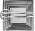 Square Biscuit Cutter with Handle (5 Pieces/Set) - Nest for Easy Storage Stainless Steel Square Cookie Cutter...