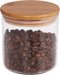 18 Oz/550 ML Glass Jar with Lid, Clear Thickened Version Glass Storage Containers with Sealed Bamboo Lid, For Coffee, Sugar, Spices, Tea, Beans, C...